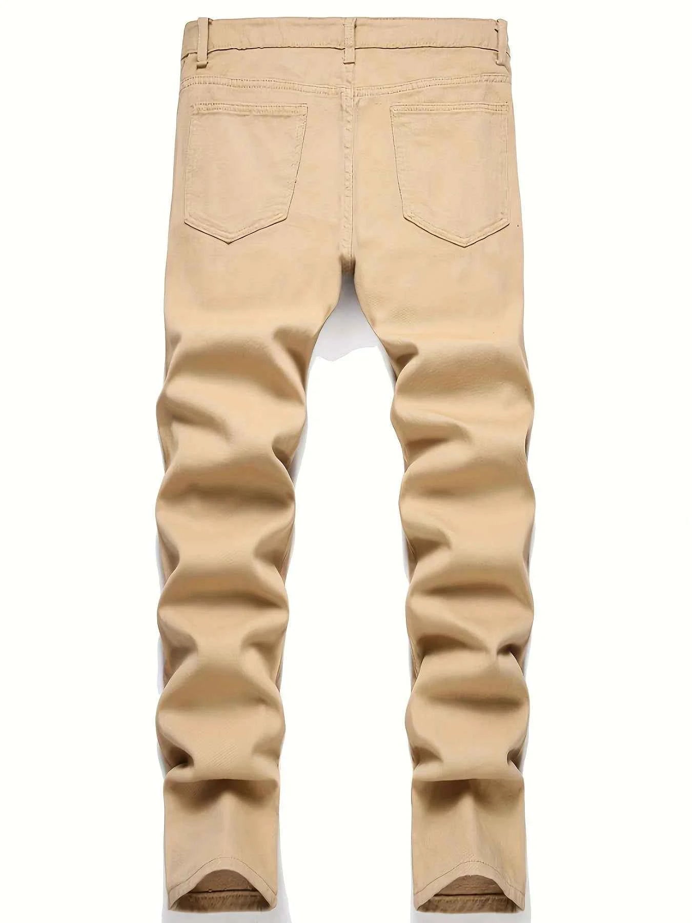 Men's street paint printed jeans and jeans