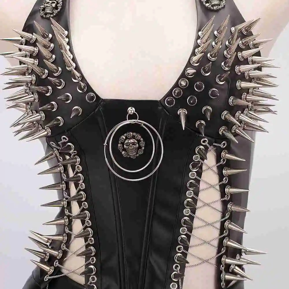 Gothic Punk Rock Spiked Grunge T-shirt