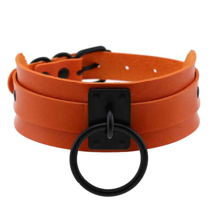 Punk Black O-Round Metal Leather Choker Collar Goth Fashion Necklaces 2025 Women Girls Rock Harajuku Emo Gothic Jewelry