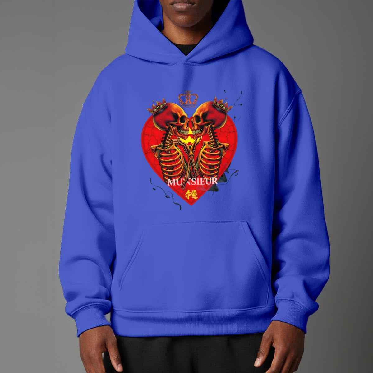 Unisex Halloween Pullover Hoodie Sweatshirt with Micro-Fleece Lining by MUNSIEUR