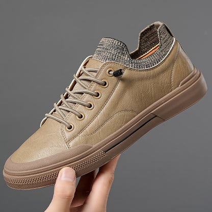 Men's Casual Leather Soft Sole Breathable Bean Shoes - Munsieur
