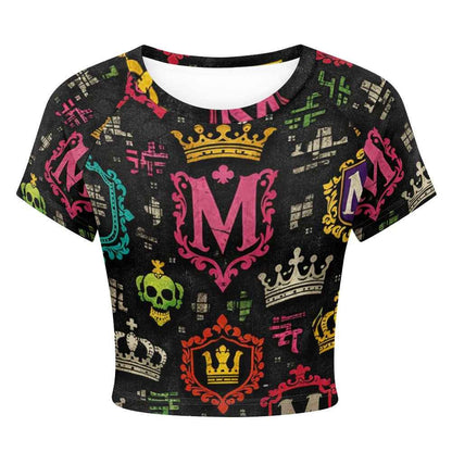 Tight cropped navel-baring T-shirt