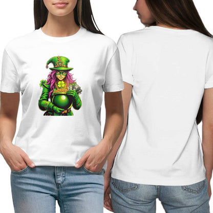 Koleksi Hari St. Patrick T-shirt Wanita "Kimberly" Mafia Leprechaun