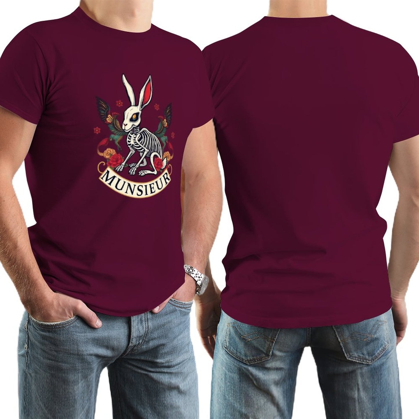 Munsieur Brand Tee "Rabbit FuFu" Streetwear Design Stylish Tee for Men
