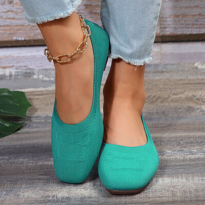 Square Toe Flat Slip-Ons - Munsieur