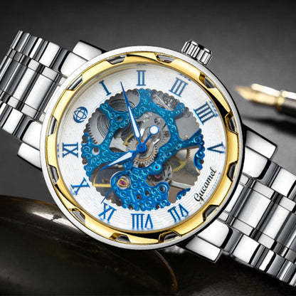 Strip Hollow Gold Manual Mechanical Watch