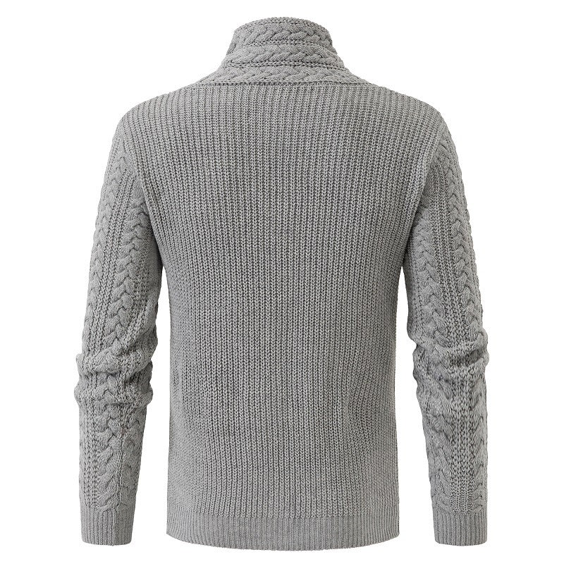 Men's Long-sleeved Knitted Hoodie