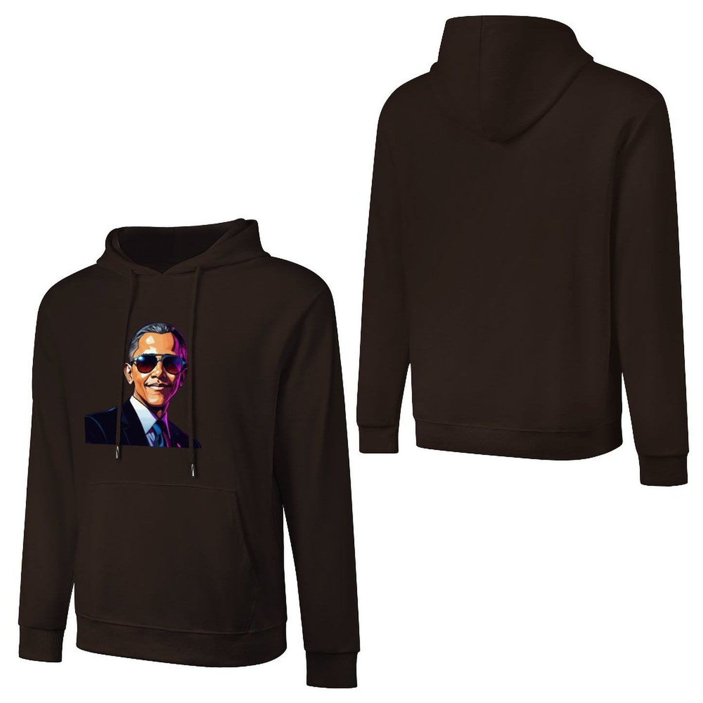 Men's Hoodie "Obama" Crown Co. 👑 Comfortable Cotton Design Streetwear
