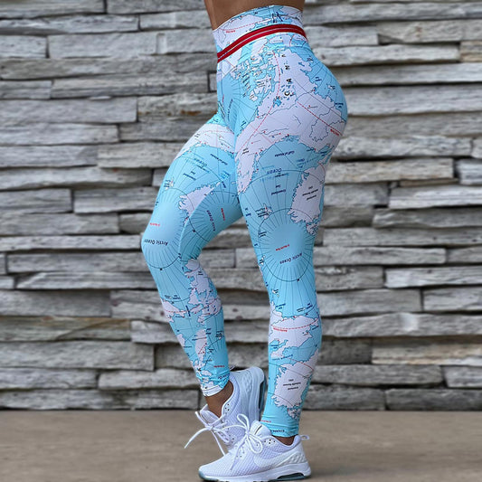 Women's 3D Digital Printing Casual Arm-lifting Leggings