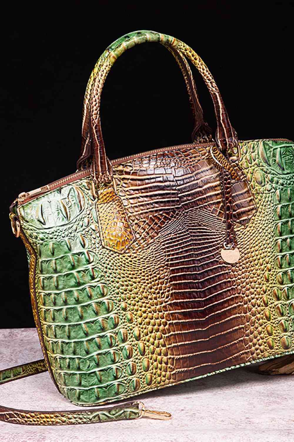 Gradient PU Leather Handbag - Munsieur