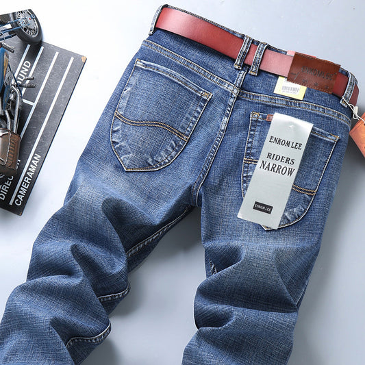 Men's Pants Straight Slim Stretch Business Casual Korean Style - Munsieur