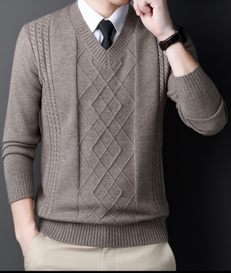 Chicken Collar Pullover Knitting Men's Casual Hoodie - Munsieur