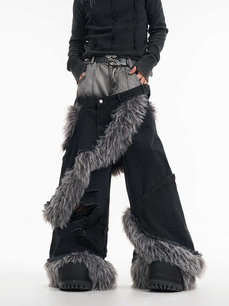 Two-piece Pu Handsome High-grade Pants For Men