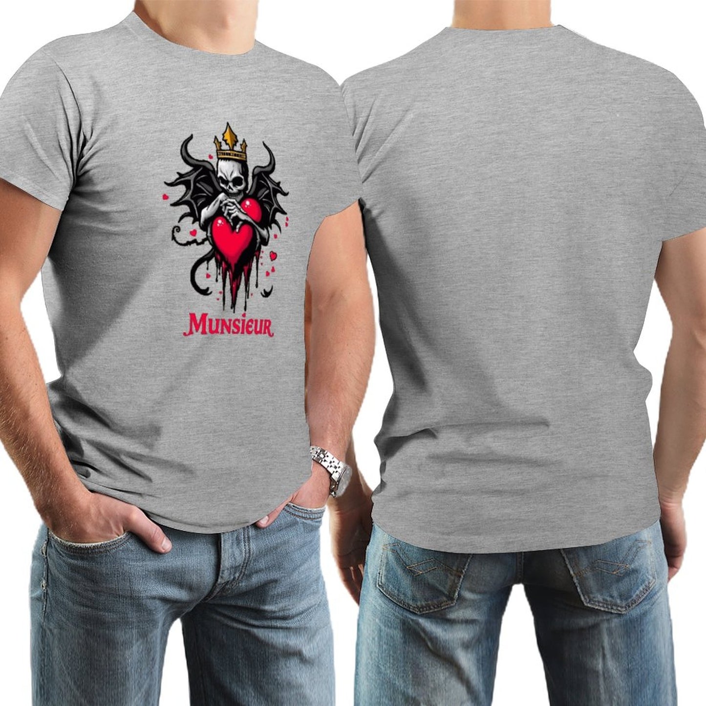Munsieur Valentine's Day Collection "King of " Tee for Men