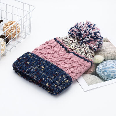 Contrast Thermal Hat with Pompom - Munsieur