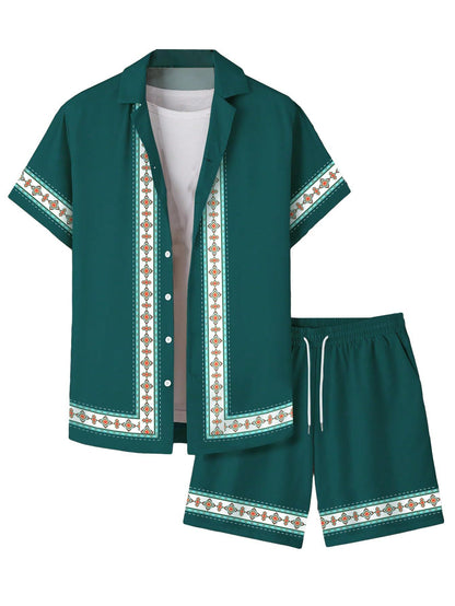 Munsieur Vacay Hawaiian Shorts Set Men's - Munsieur