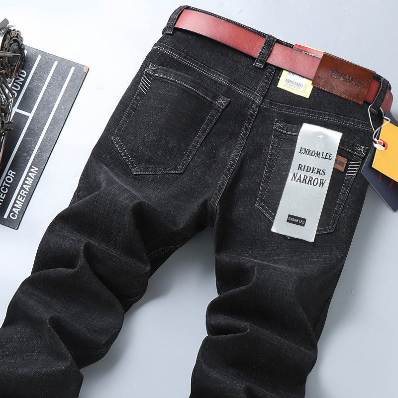 Men's Pants Straight Slim Stretch Business Casual Korean Style - Munsieur