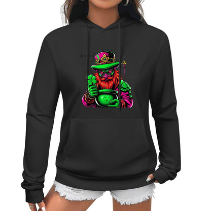 St. Patrick's Day Collection Munsieur Cotton Women's Leprechaun Mafia Boss "Uncle Ron" Sweater with Pocket