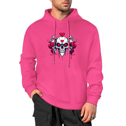 Munsieur Bleeding Royalty: Skull Hoodie for Men - Munsieur