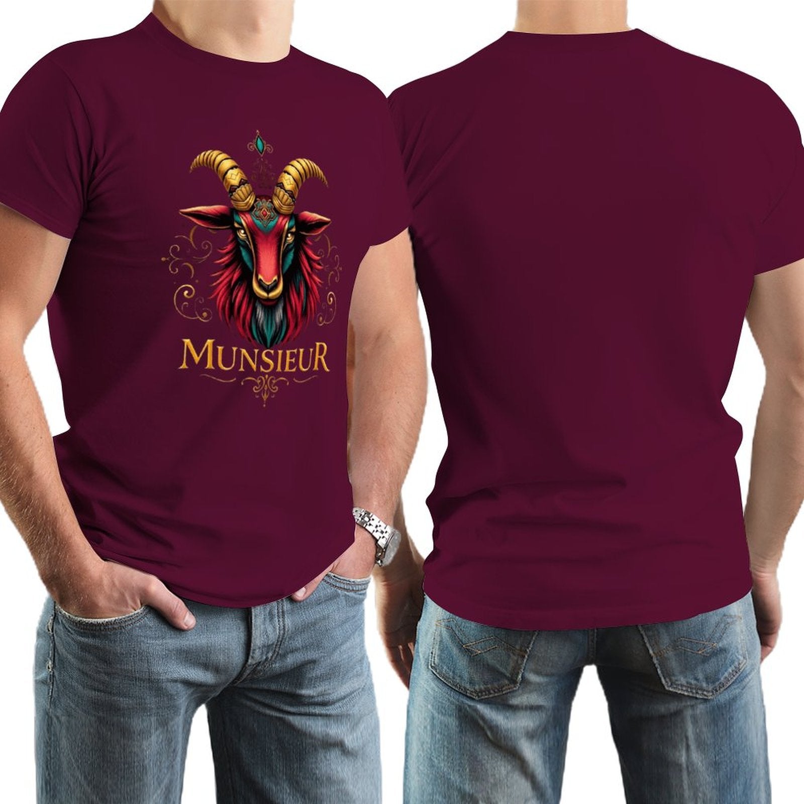 *Sale** Men's Munsieur Tee "Icon Billy" Designer Streetwear Fashion