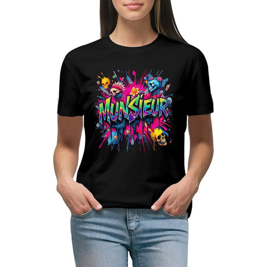Women's Munsieur Brand T-shirt Streetwear Fashion