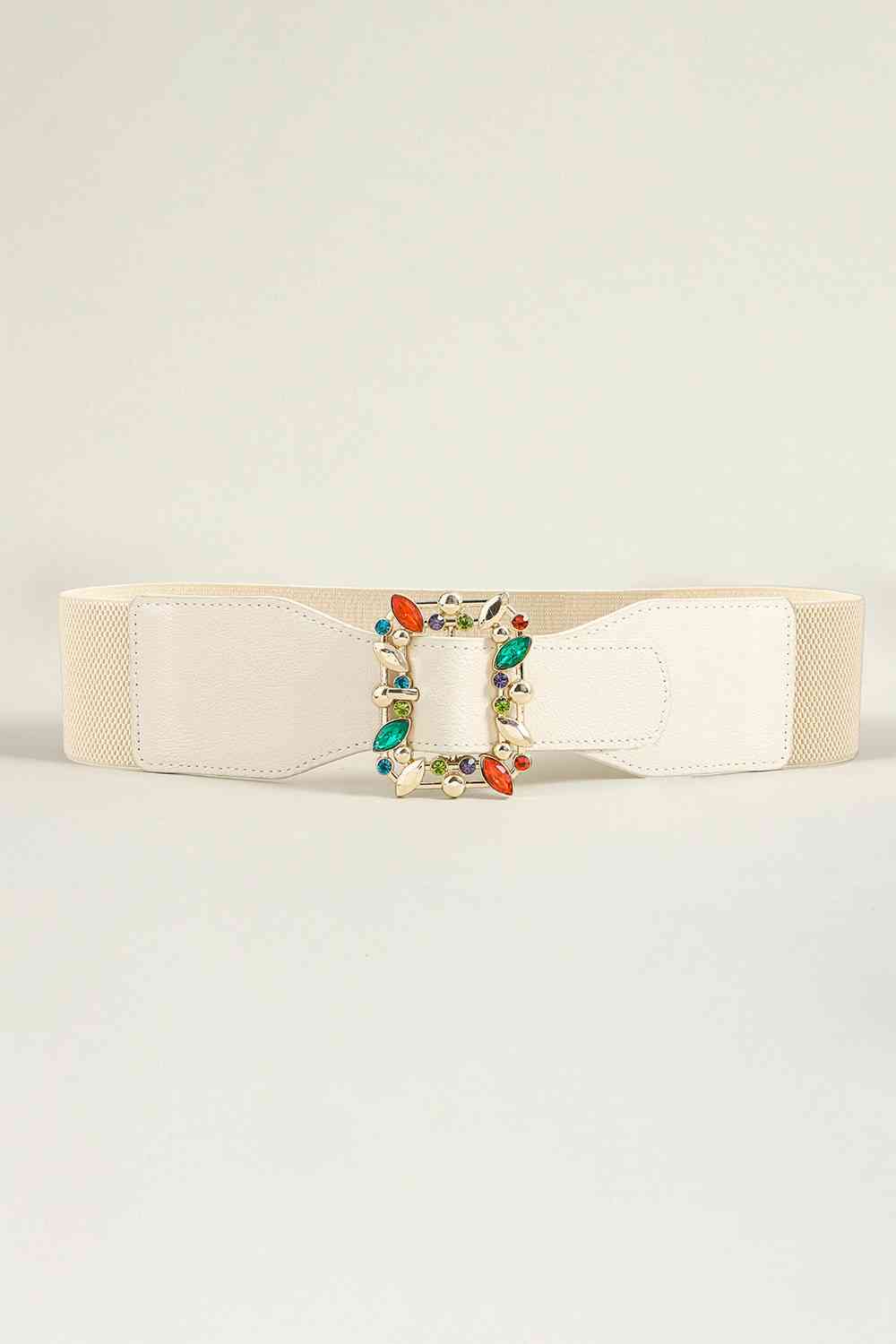 Multicolored Leaf Buckle Elastic Belt - Munsieur