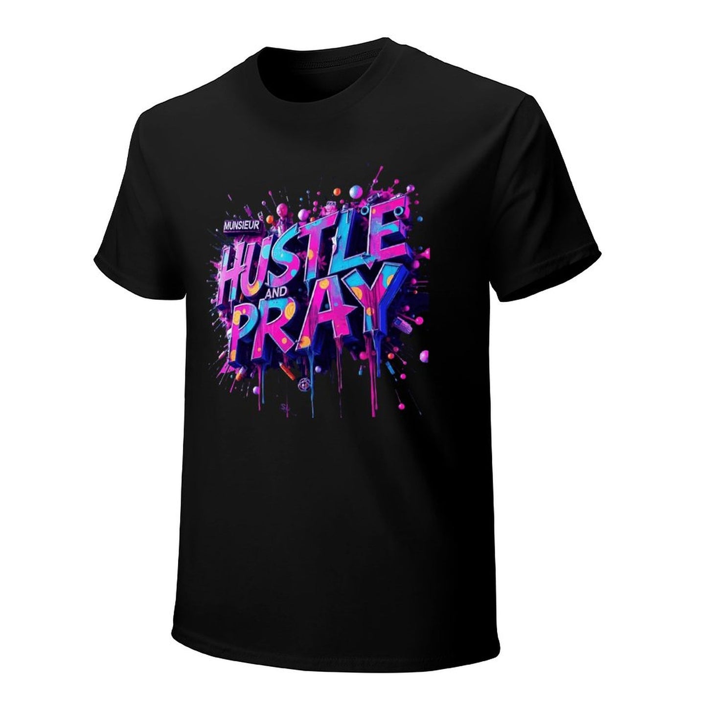 Munsieur Men's Tee "Hustle and Pray"