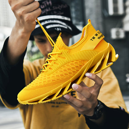 Fashion Blade Flying Woven Scale Trendy Sneakers - Munsieur