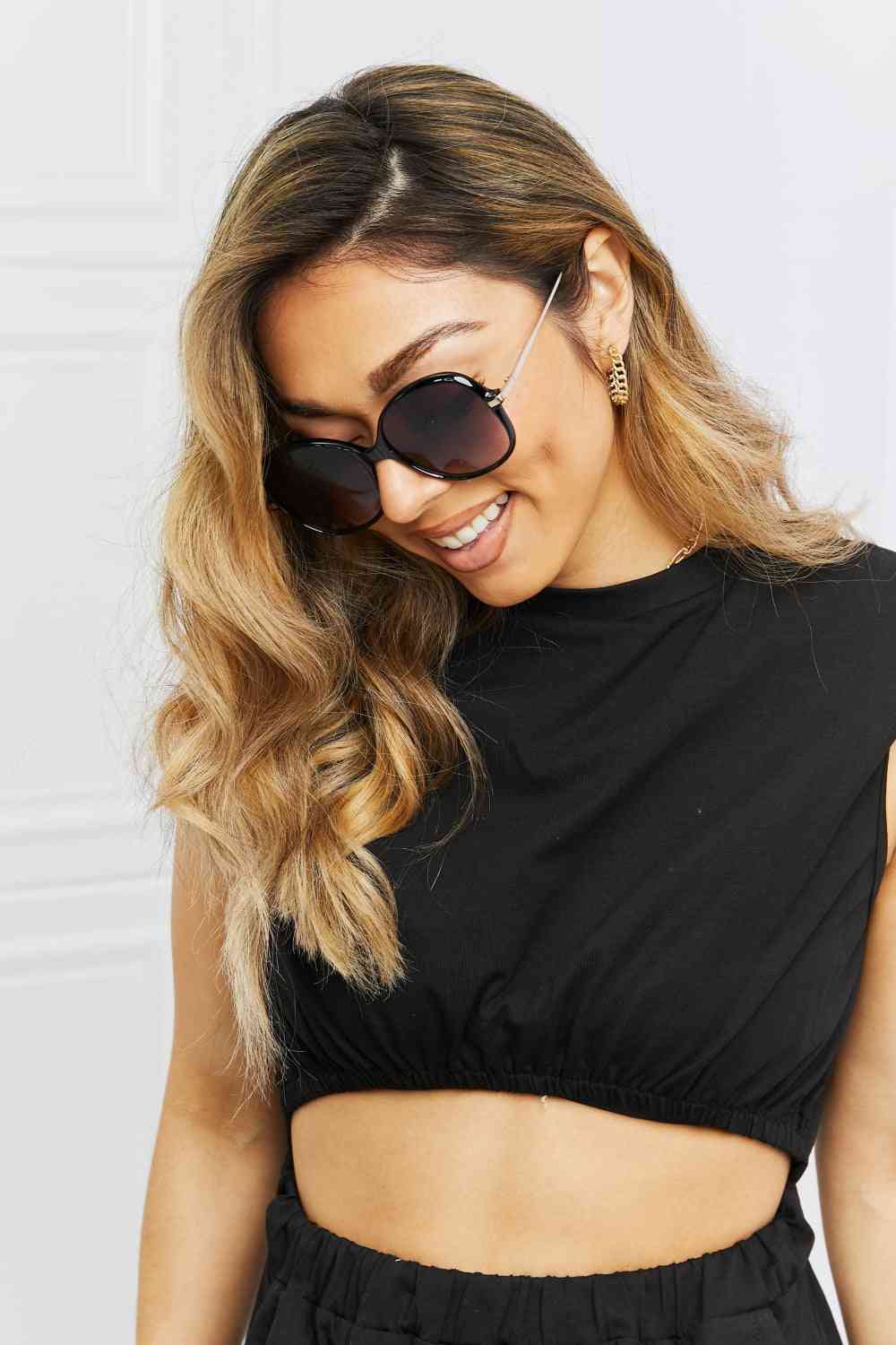 Metal-Plastic Hybrid Full Rim Sunglasses - Munsieur
