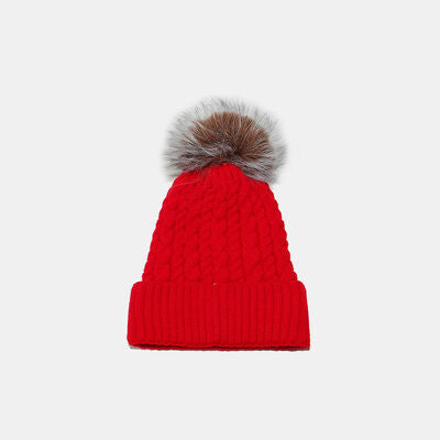 Cable Knit Winter Hat with Pompom - Munsieur