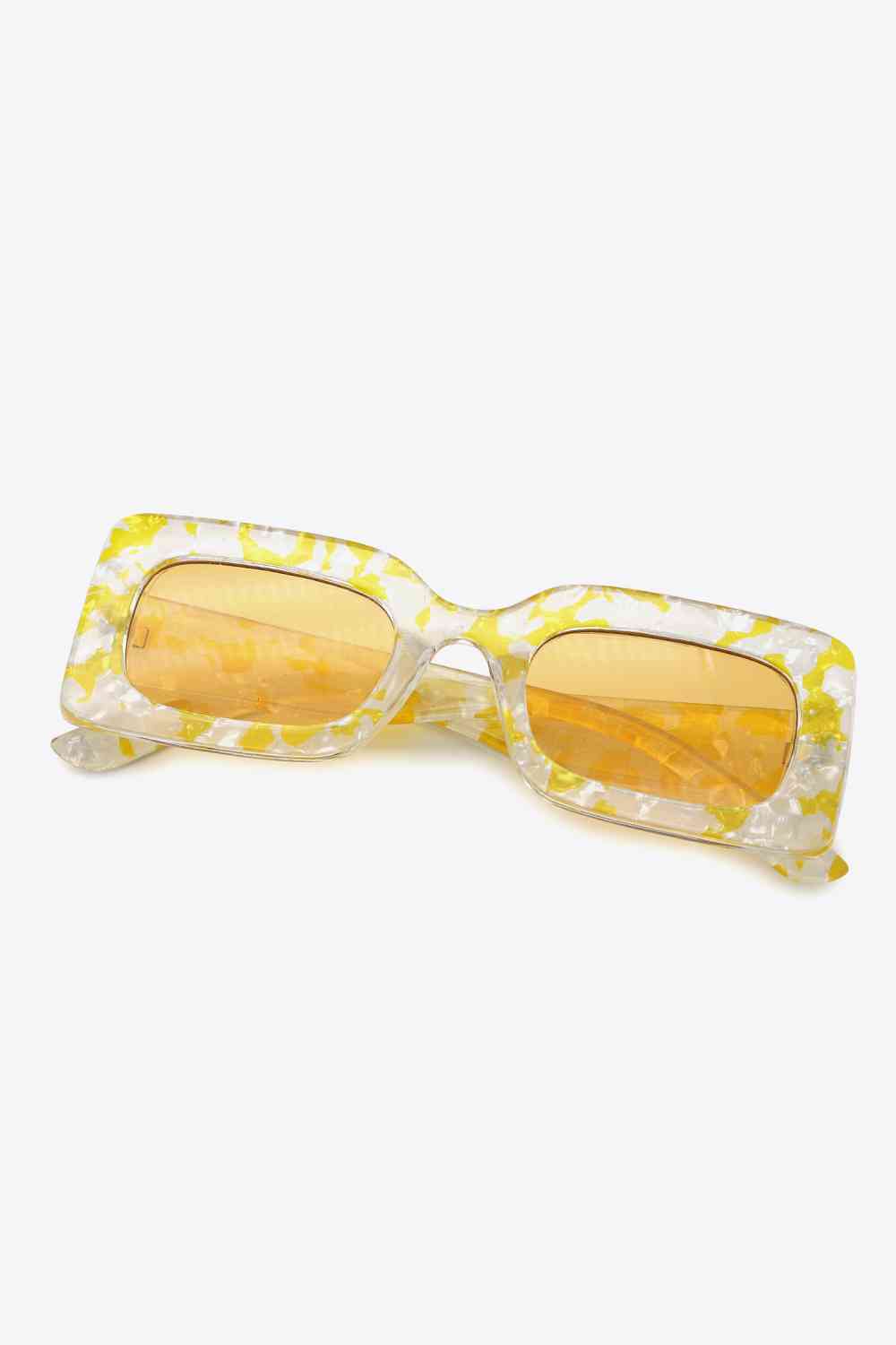Tortoiseshell Rectangle Polycarbonate Sunglasses - Munsieur