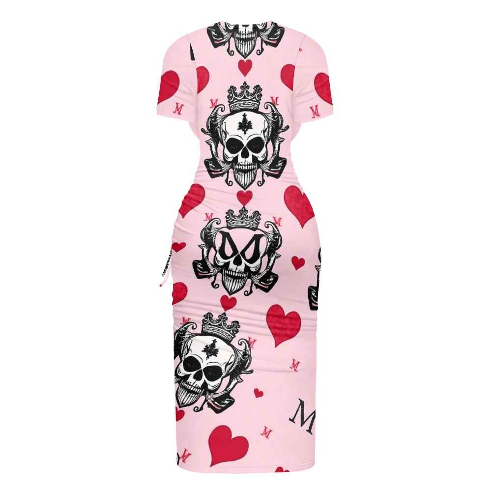 women's slit sheath dress