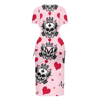 women's slit sheath dress