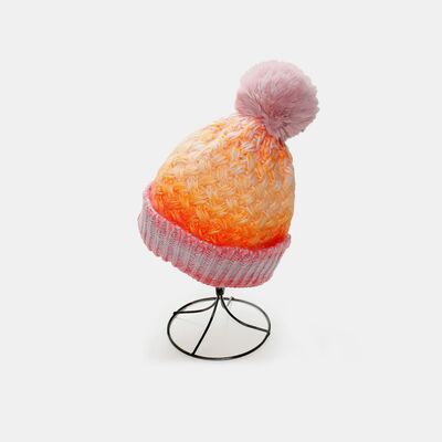 Gradient Knit Hat with Pompom - Munsieur