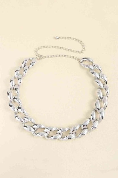 1.2" Width Acrylic Curb Chain Belt - Munsieur