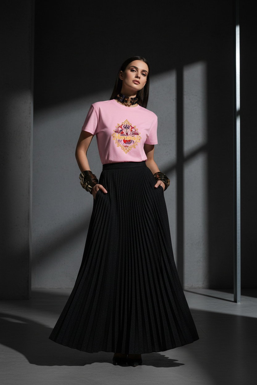 Women's Munsieur T-shirt "Noor" Valentine's Day Design Bleeding Collection