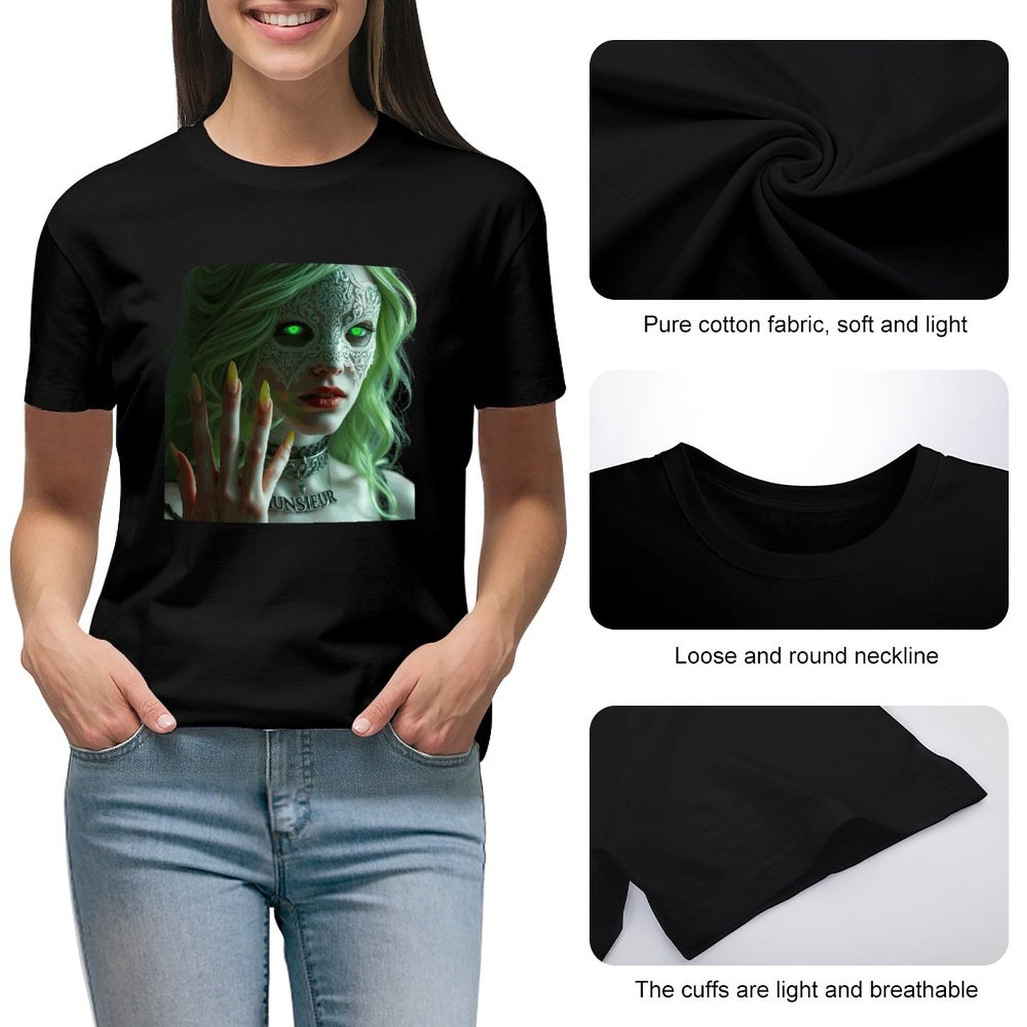 Munsieur St. Patrick's Day Collection T-Shirt for Women – Irish Fairy Tale Luxe