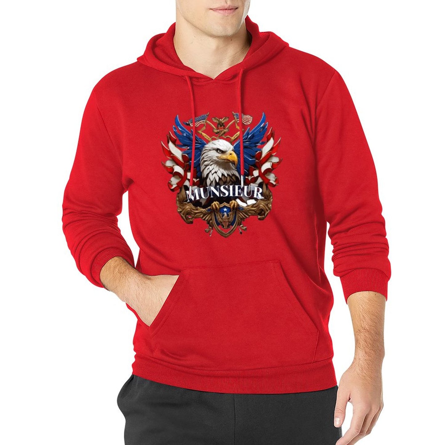Munsieur Men's Hoodie "American Pride" Independence Day Collection