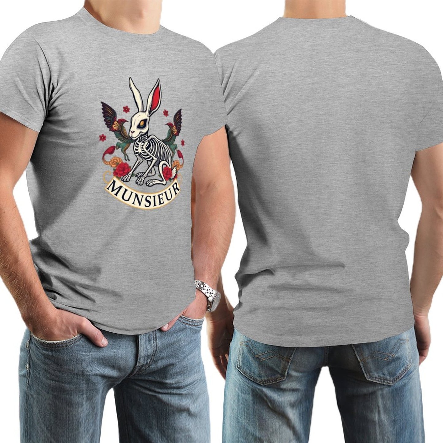 Munsieur Brand Tee "Rabbit FuFu" Streetwear Design Stylish Tee for Men