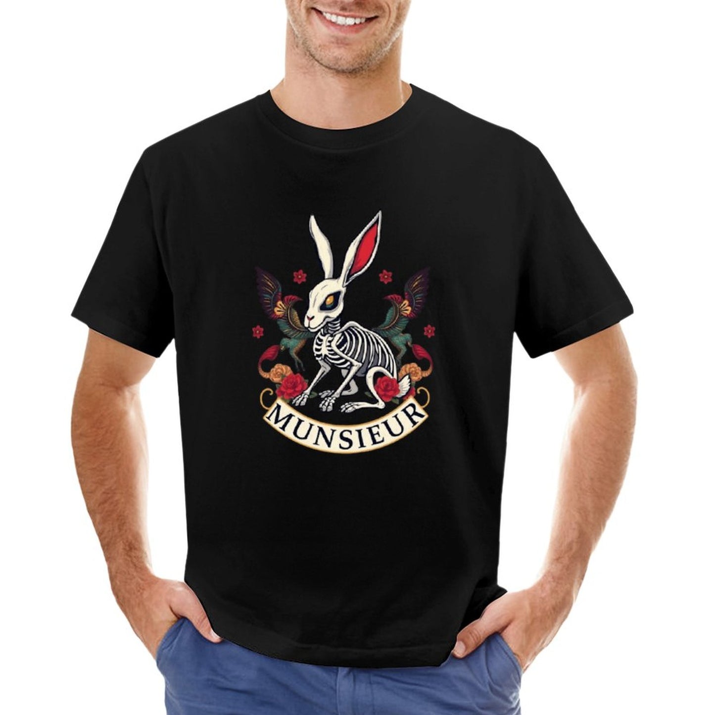 Munsieur Brand Tee "Rabbit FuFu" Streetwear Design Stylish Tee for Men