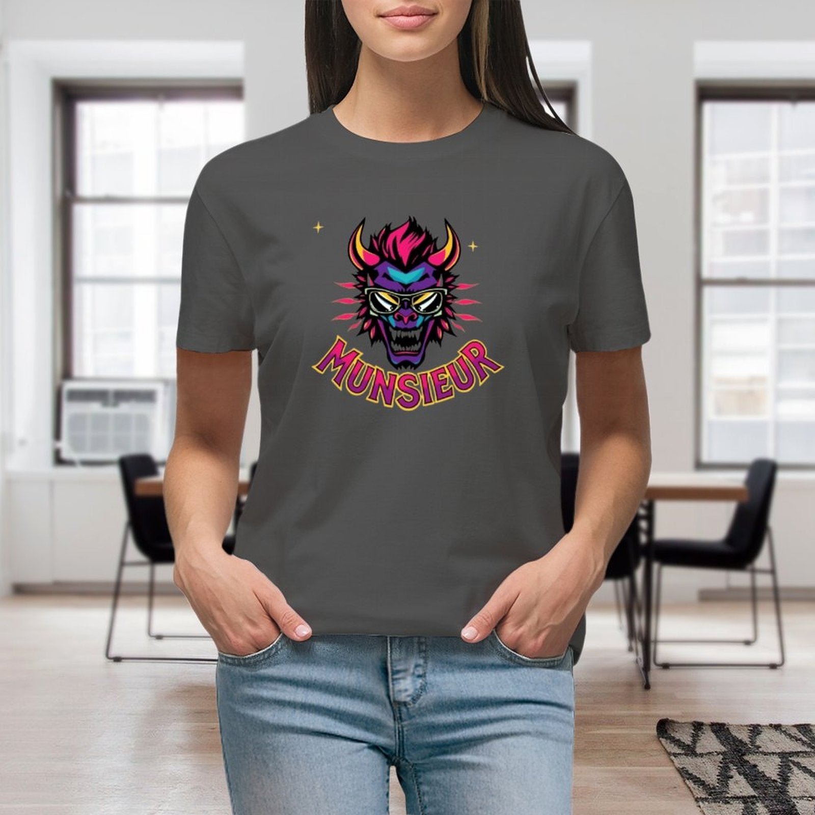 Munsieur Women's T-shirt "Meanie" Graphic T-shirt for Women - Munsieur