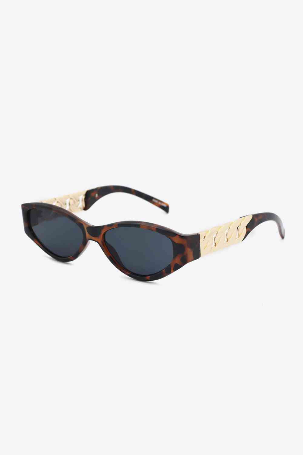 Chain Detail Temple Cat Eye Sunglasses - Munsieur