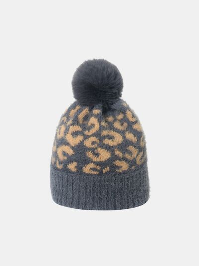 Leopard Hat with Pompom - Munsieur