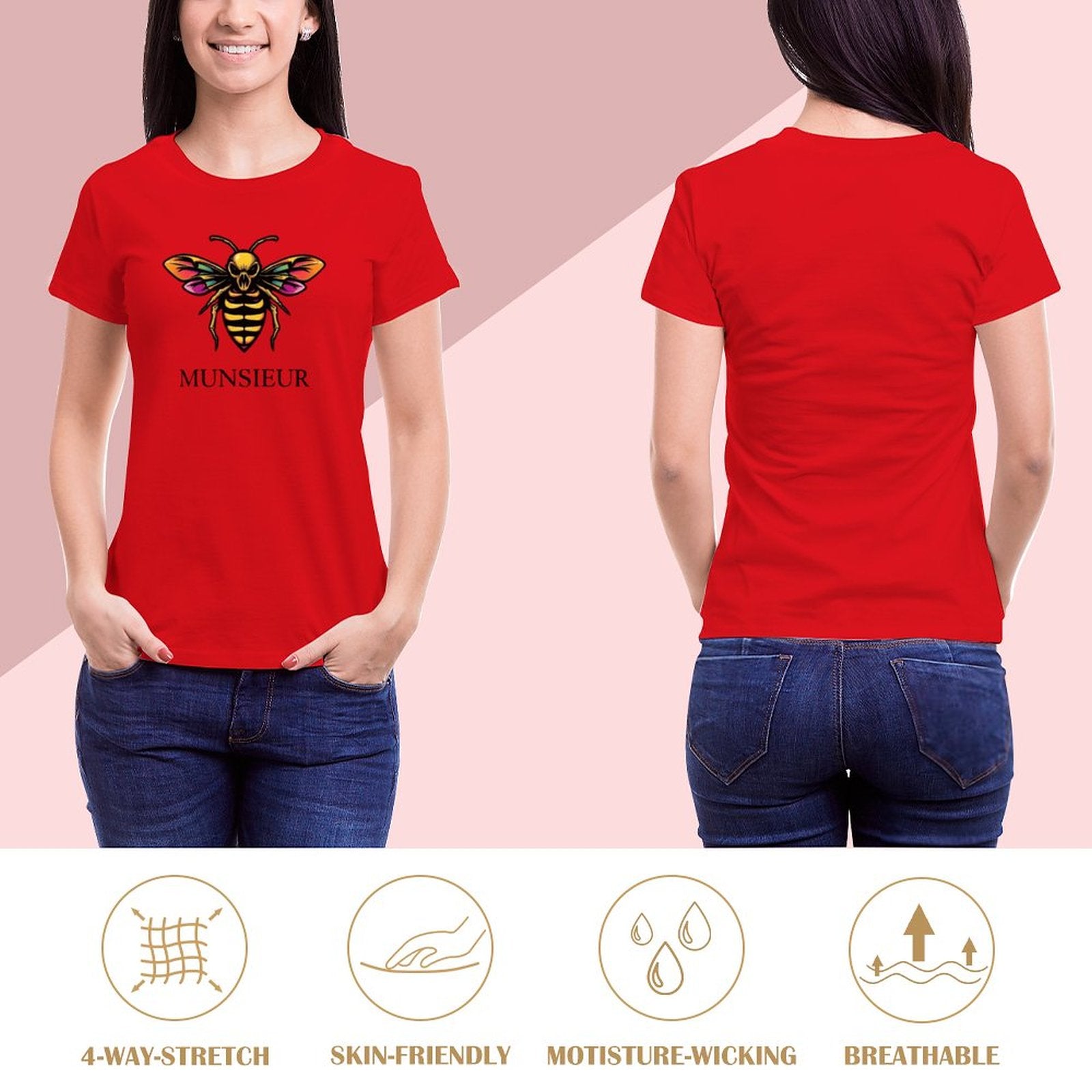 Munsieur T-Shirt for Women: Redefining Casual Chic with Elegance for Her - Munsieur