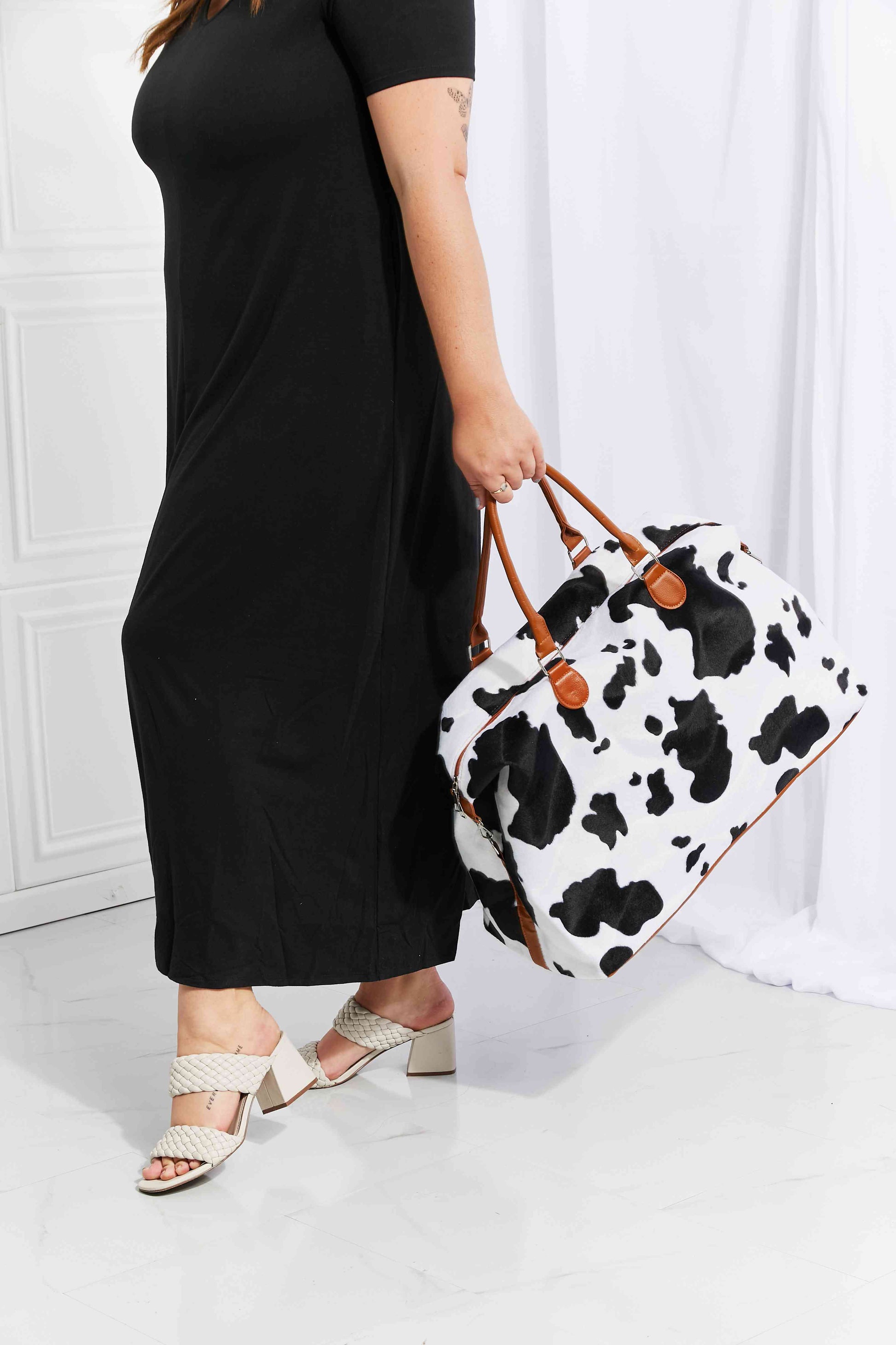 Animal Print Plush Weekender Bag - Munsieur
