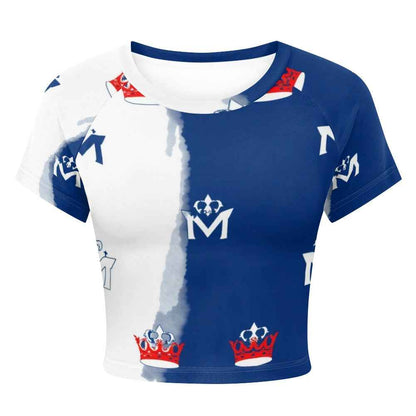 Tight cropped navel-baring T-shirt