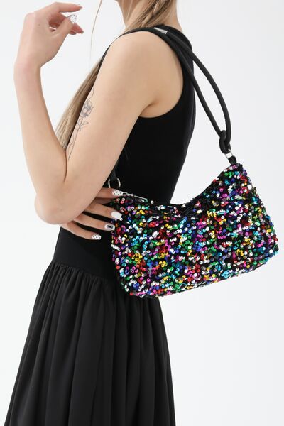 Sequin Double Strap Shoulder Bag - Munsieur