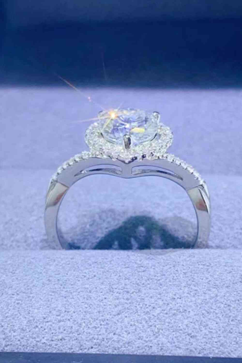1 Carat Moissanite 925 Sterling Silver Ring - Munsieur