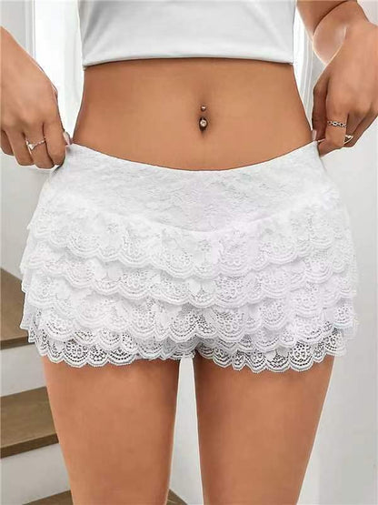 Women's Fashion Lace Ruffle Bottoms - Munsieur