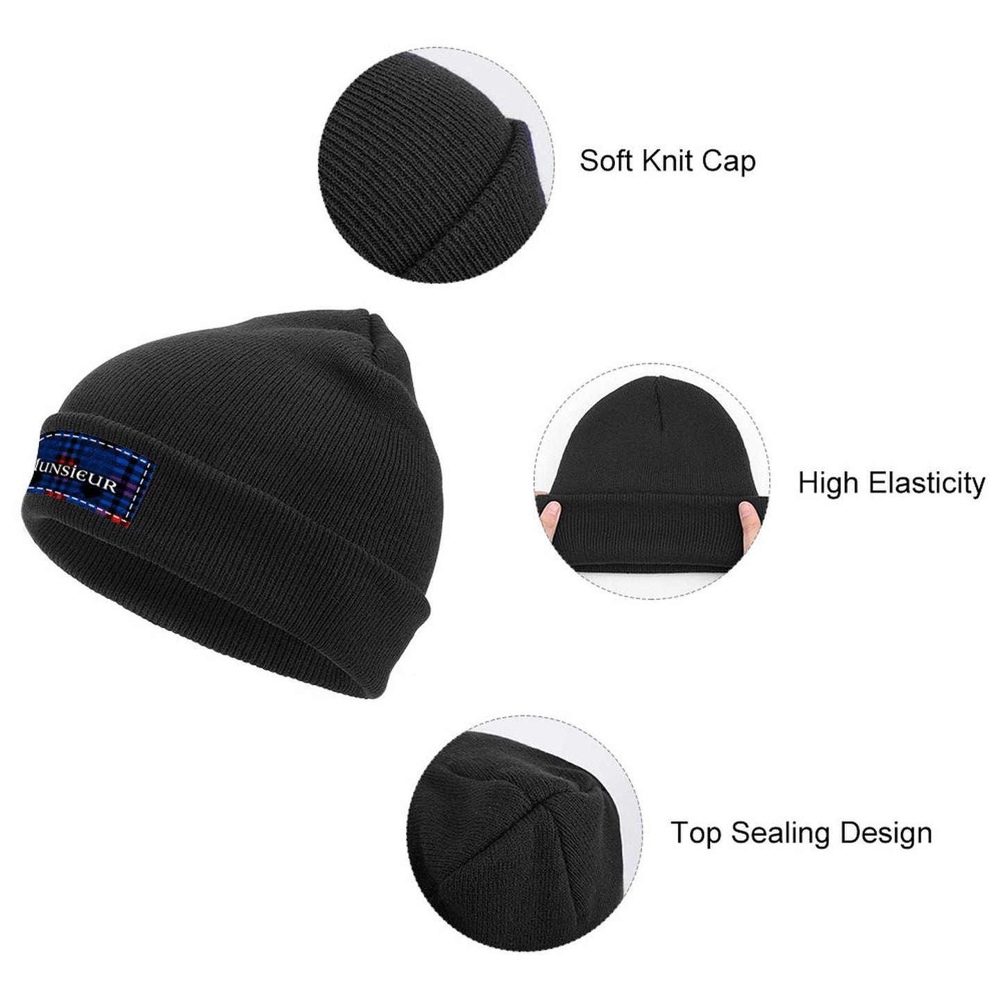 Munsieur Custom Knit Hat for Cold Weather